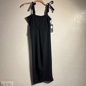 Boohoo black night dress